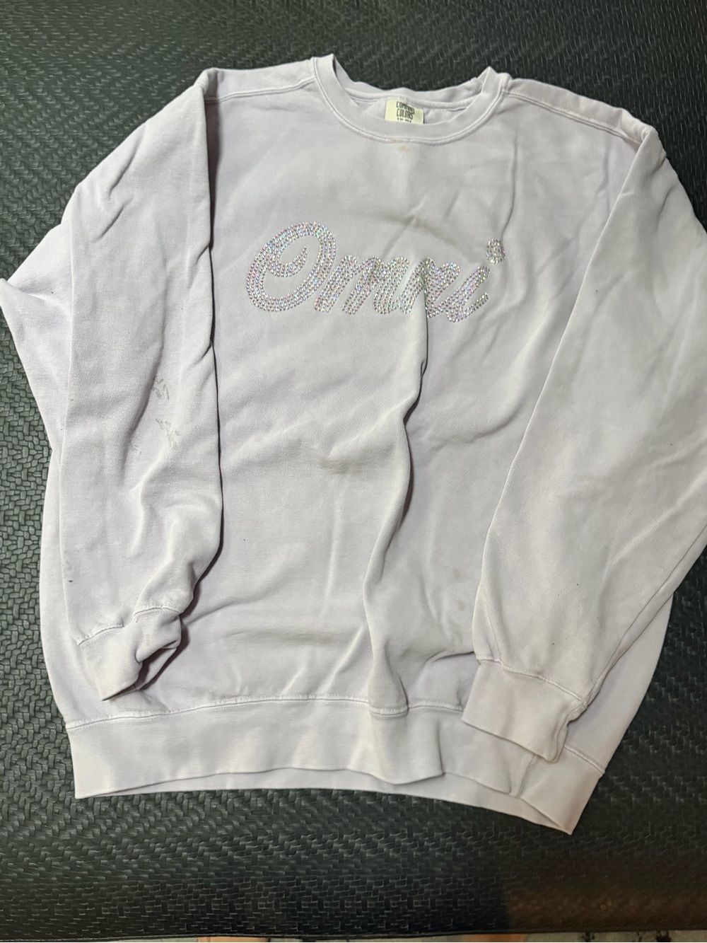 Crystal Logo Lavender Crewneck Sweater